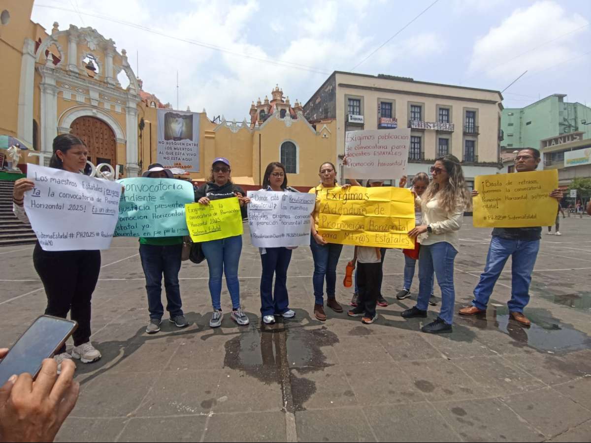Maestros estatales urgieron a la SEV la emisión de la convocatoria para participar en la promoción horizontal
