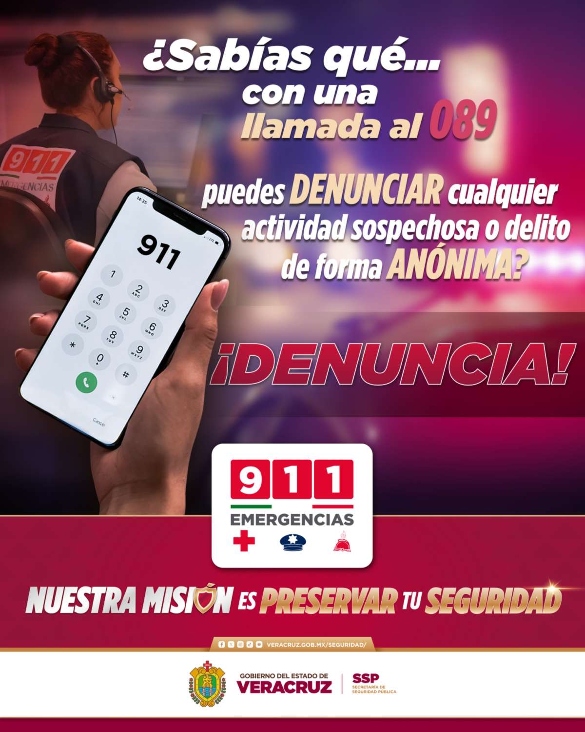 Denuncia ciudadana, clave para combatir el delito y proteger vidas