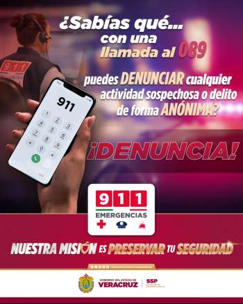 Denuncia ciudadana, clave para combatir el delito y proteger vidas