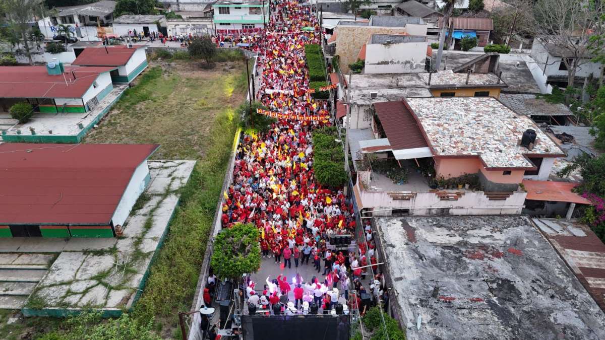 Gran cierre de campaña de Tava Ortega candidata del PT a presidenta municipal de Pánuco.