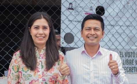 Nacho Luna emite su voto en Campo Viejo; destaca jornada en orden y con entusiasmo
