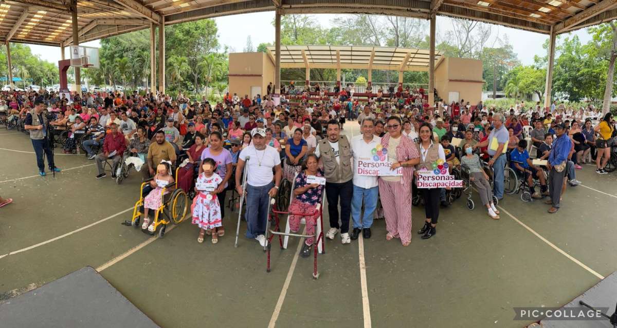 Con apoyo de Rocío Nahle se incorporan 1,953 personas con discapacidad de Mina y Coatza a la pensión de Bienestar: Gómez Cazarín