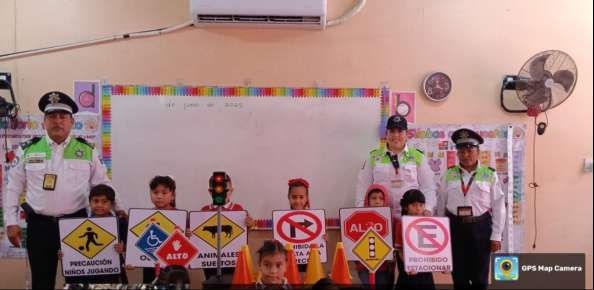 Imparte Tránsito Pláticas Sobre Educación y  Cultura Vial en Escuelas Primarias de Pánuco y Pueblo Viejo