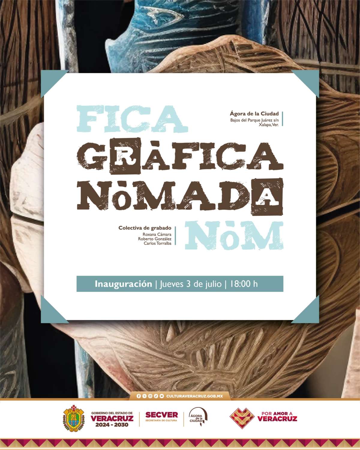 Invitan a la inauguración de Gráfica Nómada, en el Ágora de la Ciudad   