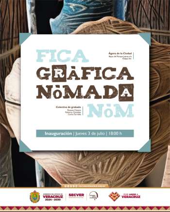 Invitan a la inauguración de Gráfica Nómada, en el Ágora de la Ciudad   