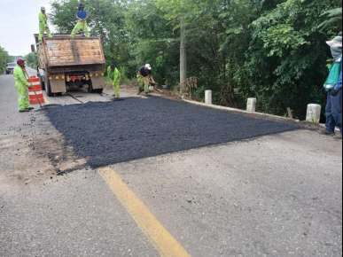 Interviene SICT puente El Obispo sobre la Carretera federal MEX 145   