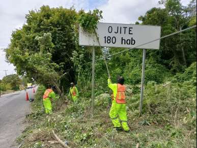 TRABAJA SICT EN LA CONSERVACIÓN DE LA CARRETERA FEDERAL TUXPAN-TAMPICO