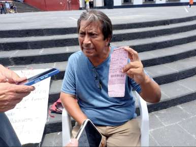 Vuelve a manifestarse huelguista d hambre, no le resolvieron su caso