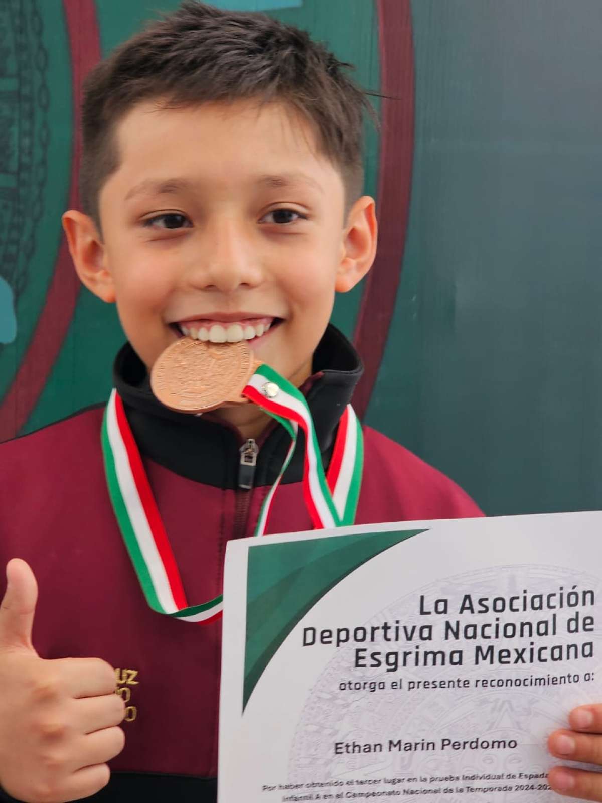 El niño xalapeño Ethan Marín solicita apoyo económico para participar  los Panamericanos 2025 en esgrima