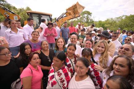 Rocío Nahle da banderazo a pavimentación del tramo Platón Sánchez–Huejutla de Reyes   