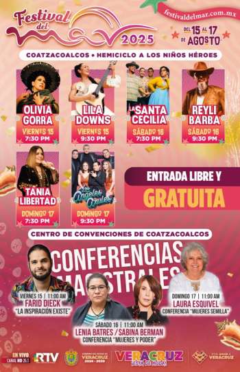 Gobierno de Veracruz presenta programa cultural del Festival del Mar   