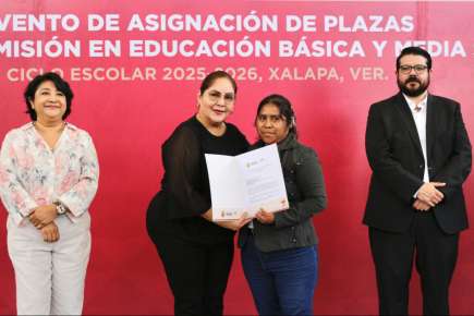 Asigna SEV 136 plazas federales definitivas   
