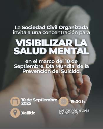 Sociedad Civil organizada de Xalapa convoca a una concentración ciudadana para visibilizar la salud mental