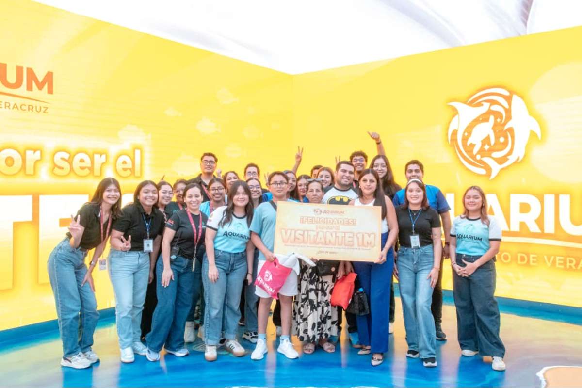 Aquarium de Veracruz celebra un millón de visitantes