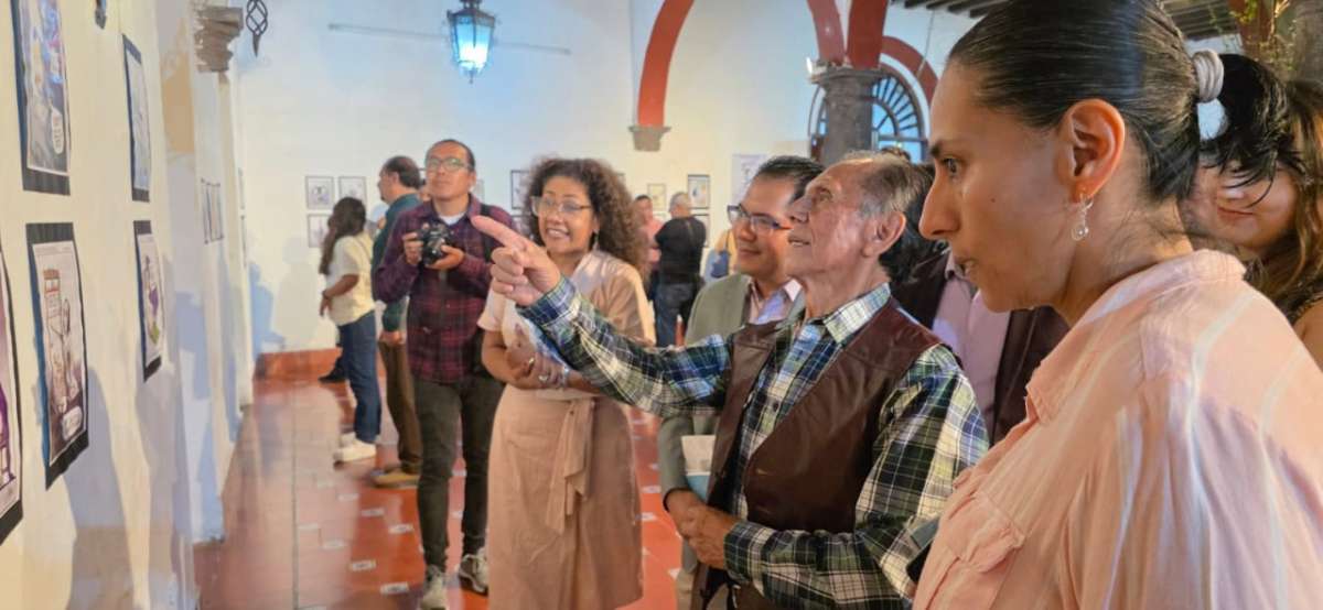 Inauguran Exposición de Caricaturas Humor de Nicanor; Y mi plumón aún tiene tinta en el Centro Cultural de Coatepec.