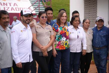 Rocío Nahle garantiza agua de calidad para Sayula de Alemán   