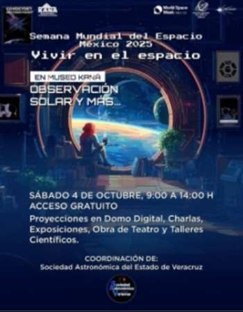 Se celebrará en Museo Kaná la Semana Mundial del Espacio 2025 del 4 al 10 de octubre