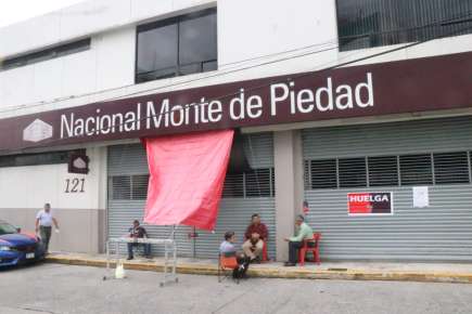 10 días lleva ya la huelga de Nacional Monte de Piedad por violaciones contractuales y no hay arreglo