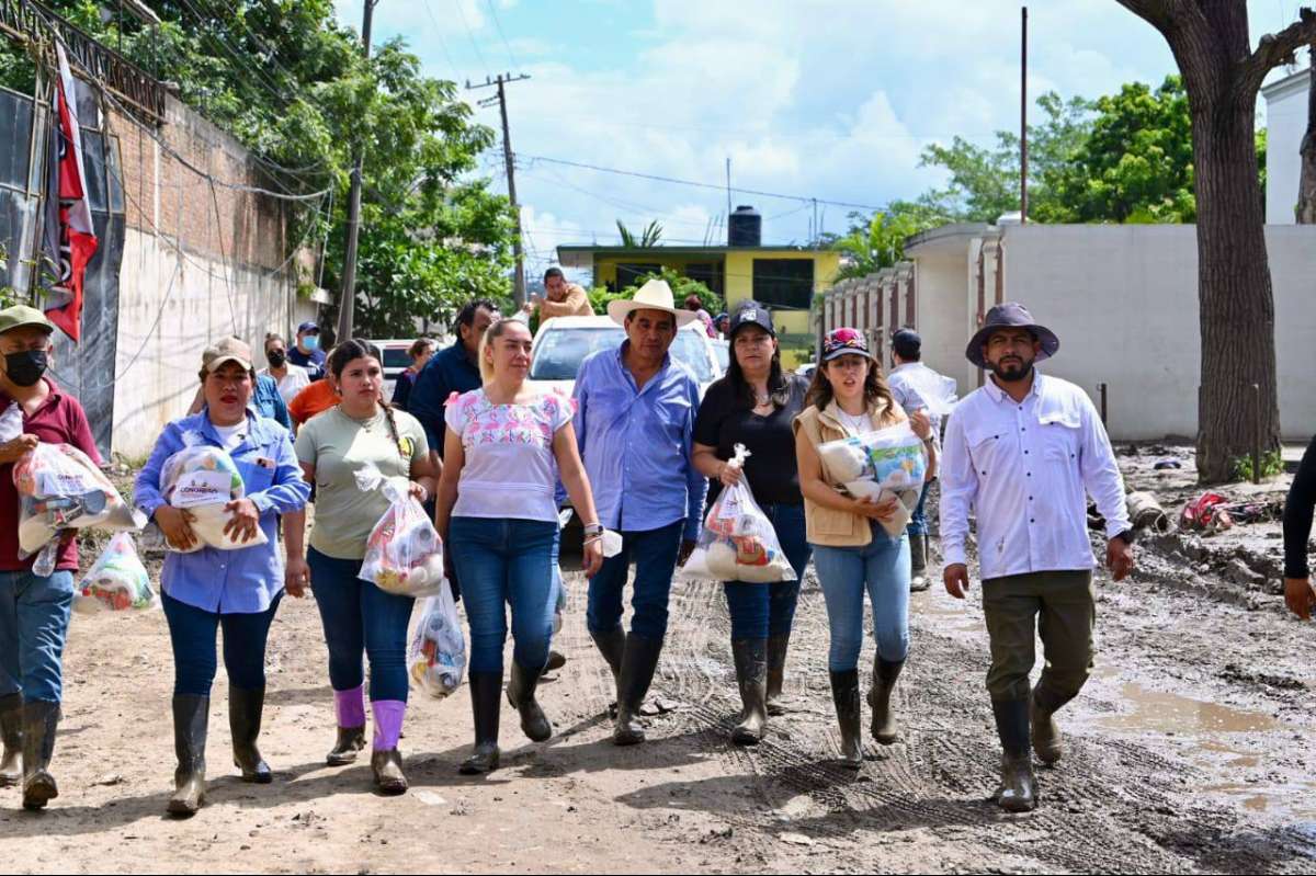 Lleva Congreso ayuda humanitaria a damnificados del norte de Veracruz.