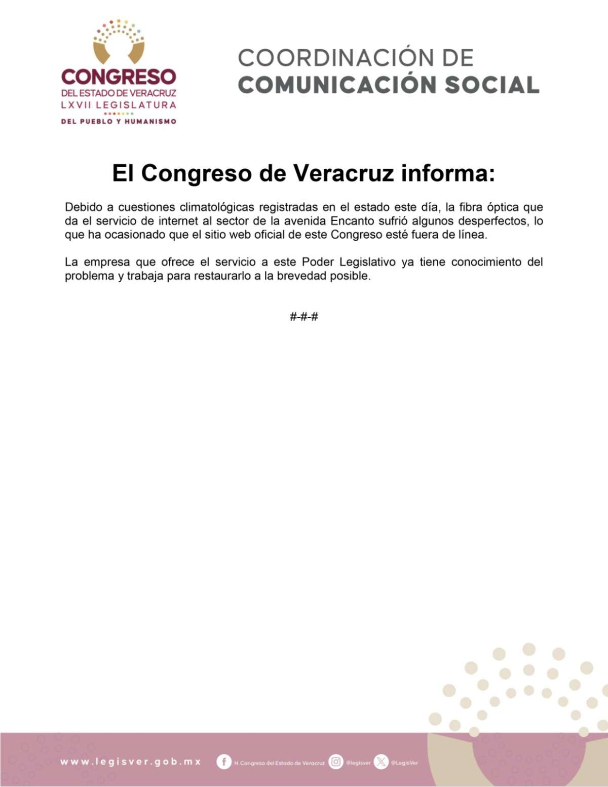 El Congreso de Veracruz informa: