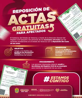 Registro Civil ofrece reposición gratuita de actas a familias afectadas en la zona norte   