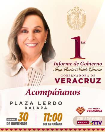 Veracruz tendrá un informe de cara al pueblo este 30 de noviembre: Gobernadora