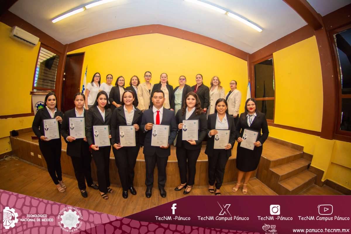 Se Titularon y se Integran al Ámbito Laboral Nuevos Contadores Público Egresados del TecNM Campus Pánuco