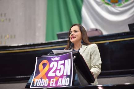 Que el 25N dure todo el año: Diputada Córdova exige frenar la violencia contra mujeres… también dentro del Congreso