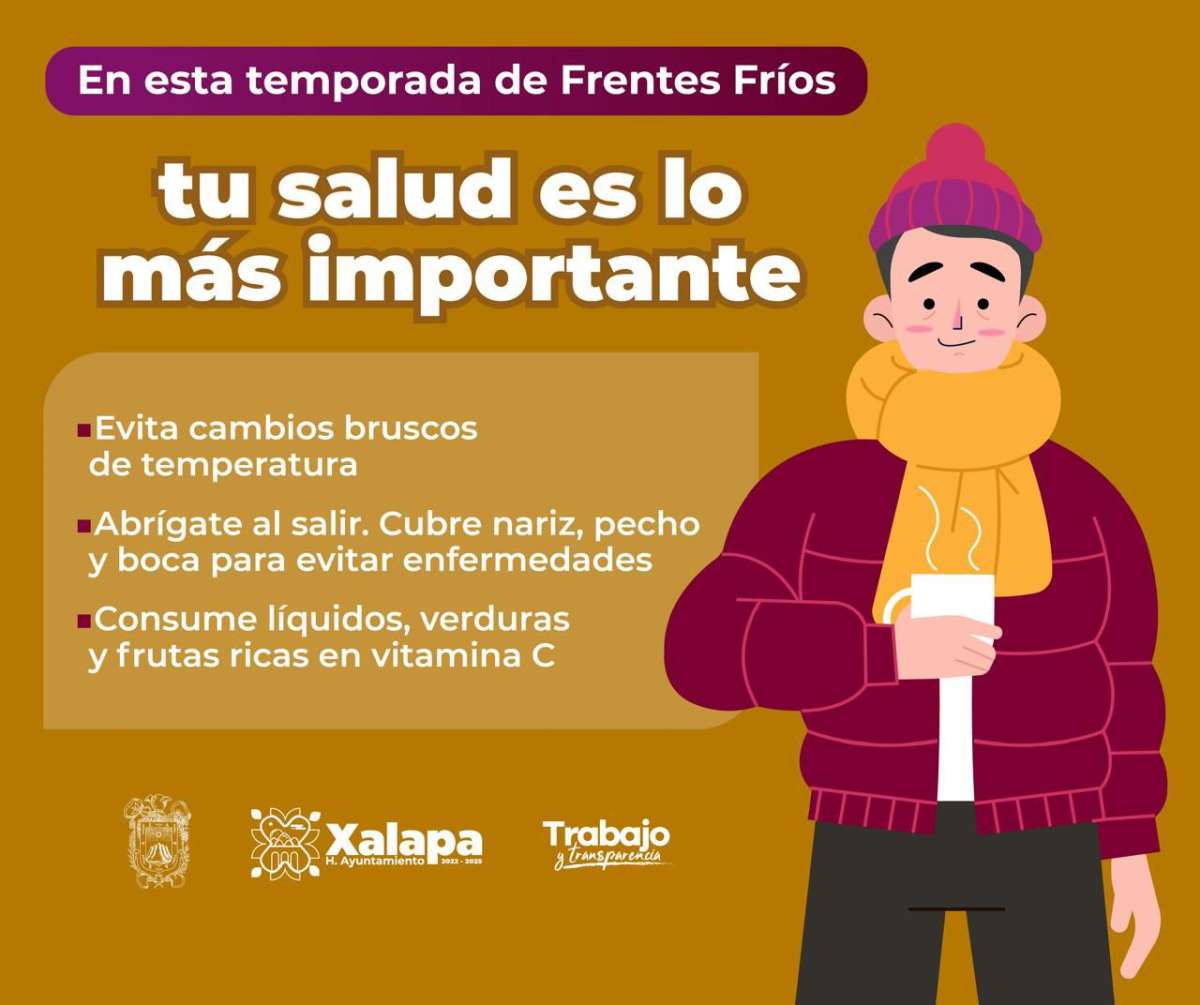 Por Frente Frío 16, exhorta PC Municipal a extremar medidas preventivas