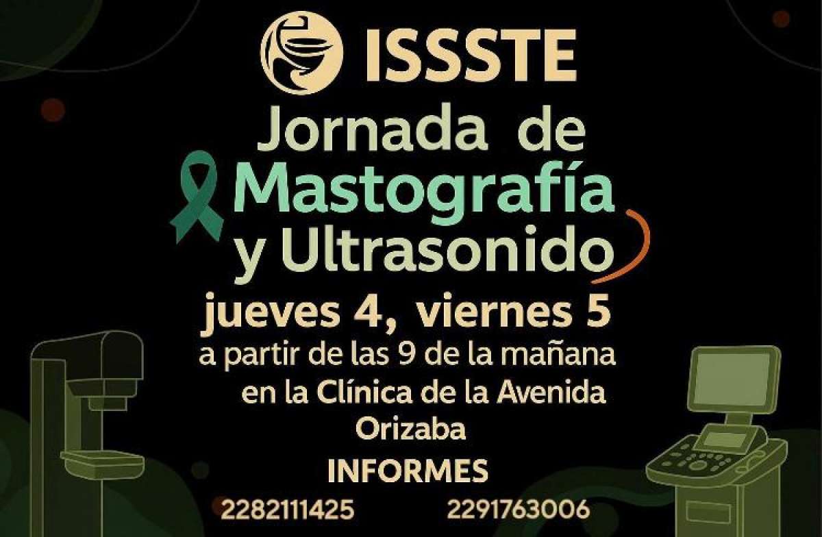 Realiza el ISSSTE la Jornada de Mastografía, Ultrasonido y Densitometría Ósea