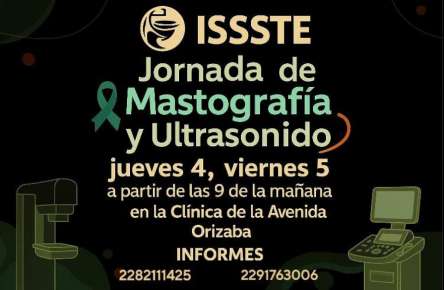 Realiza el ISSSTE la Jornada de Mastografía, Ultrasonido y Densitometría Ósea