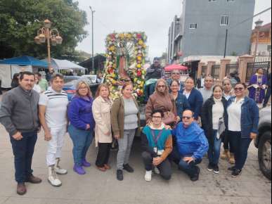 Participan en la Tradicional Peregrinación Personal del Sector Salud en Pánuco
