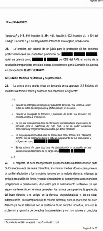 Condena el TEV a dirigente estatal del PAN como reincidente por violencia política de género contra diputada local Monserrat Ortega