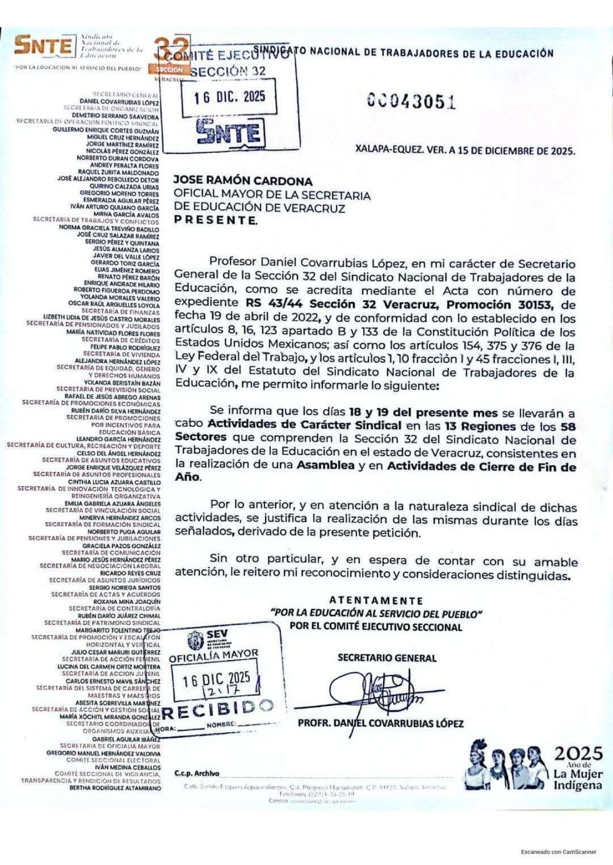 Se adelantan vacaciones de fin de año para docentes de la Sección 32 del SNTE