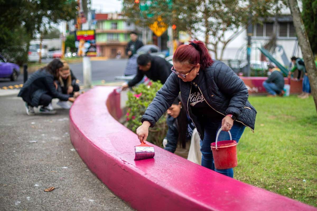 Domingo de Tequio para la recuperación de espacios públicos en Xalapa