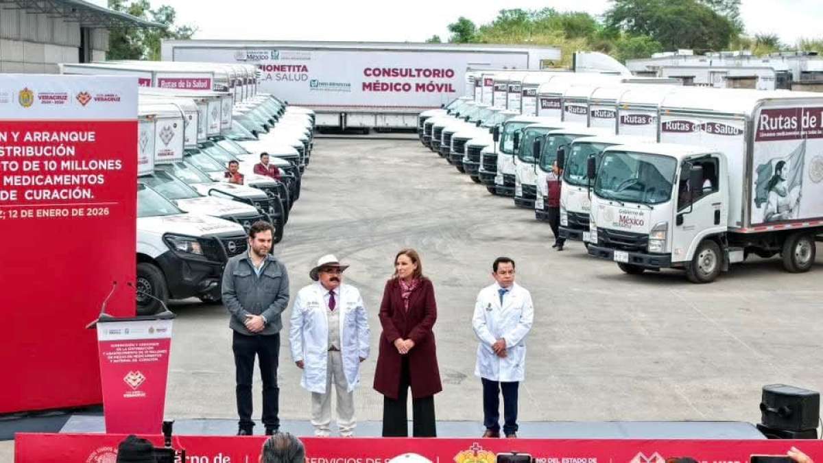 Rocío Nahle encabeza arranque de distribución de más de 10 millones de medicamentos   