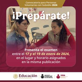 Invita IVEA a sumarse como asesor educativo y apoyar a personas en rezago   