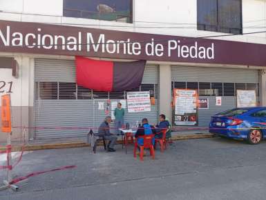 Cuatro meses de huelga y negociaciones cerradas en el Nacional Monte de Piedad