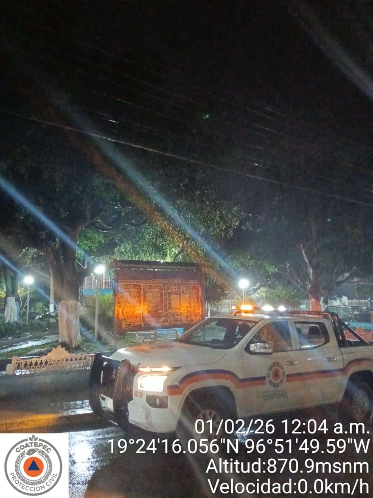 PROTECCIÓN CIVIL MANTUVO OPERATIVO PREVENTIVO Y HUMANITARIO POR EL FRENTE FRÍO No. 32 EN COATEPEC   