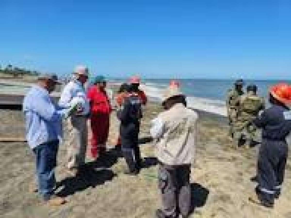 SEMAR y PEMEX continúan con limpieza de playas veracruzanas tras derrame
