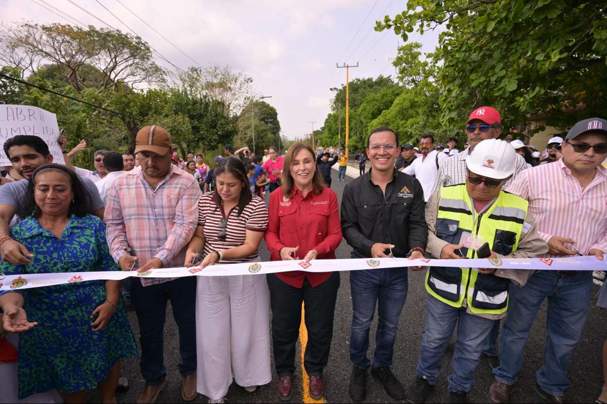 Rocío Nahle reivindica al sur con la entrega de 14 km del camino Las Choapas–El Paralelo   