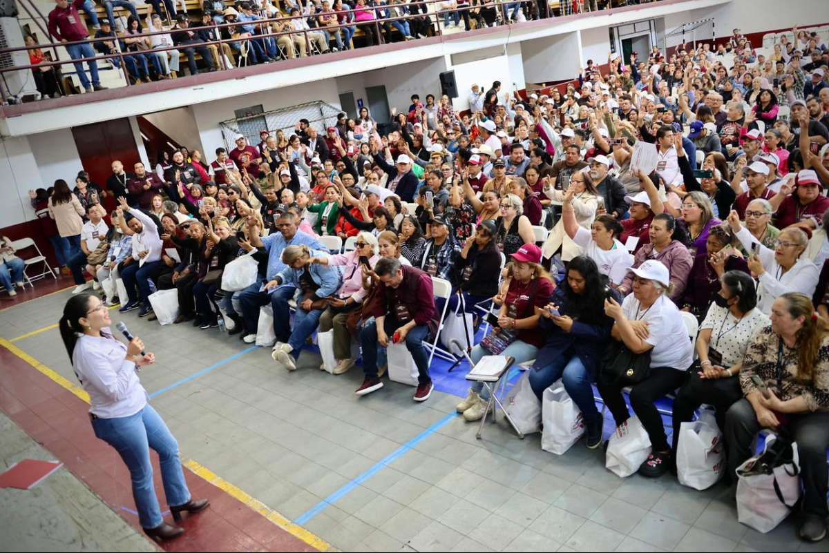 Carolina Rangel, Secretaria General de morena, preside en Tijuana el segundo Consejo Municipal más grande del país.