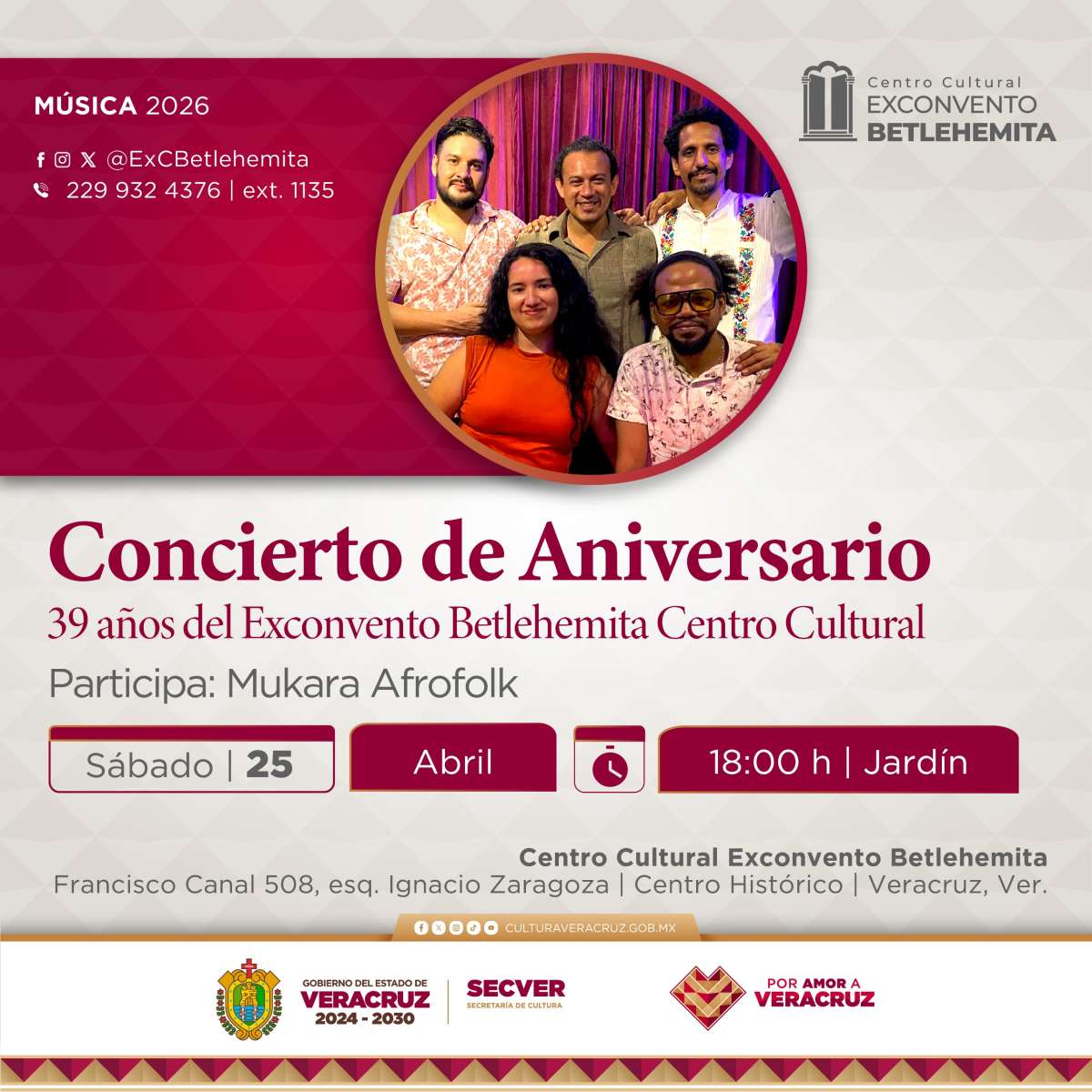 El Exconvento Betlehemita celebra su 39 aniversario con concierto   