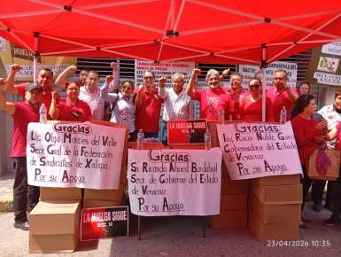 A 7 meses de huelga, trabajadores del Nacional Monte de Piedad se mantienen firmes