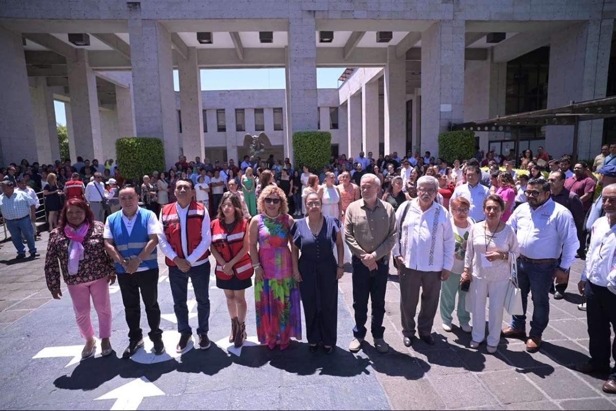 Participa Congreso de Veracruz en simulacro nacional de sismo.