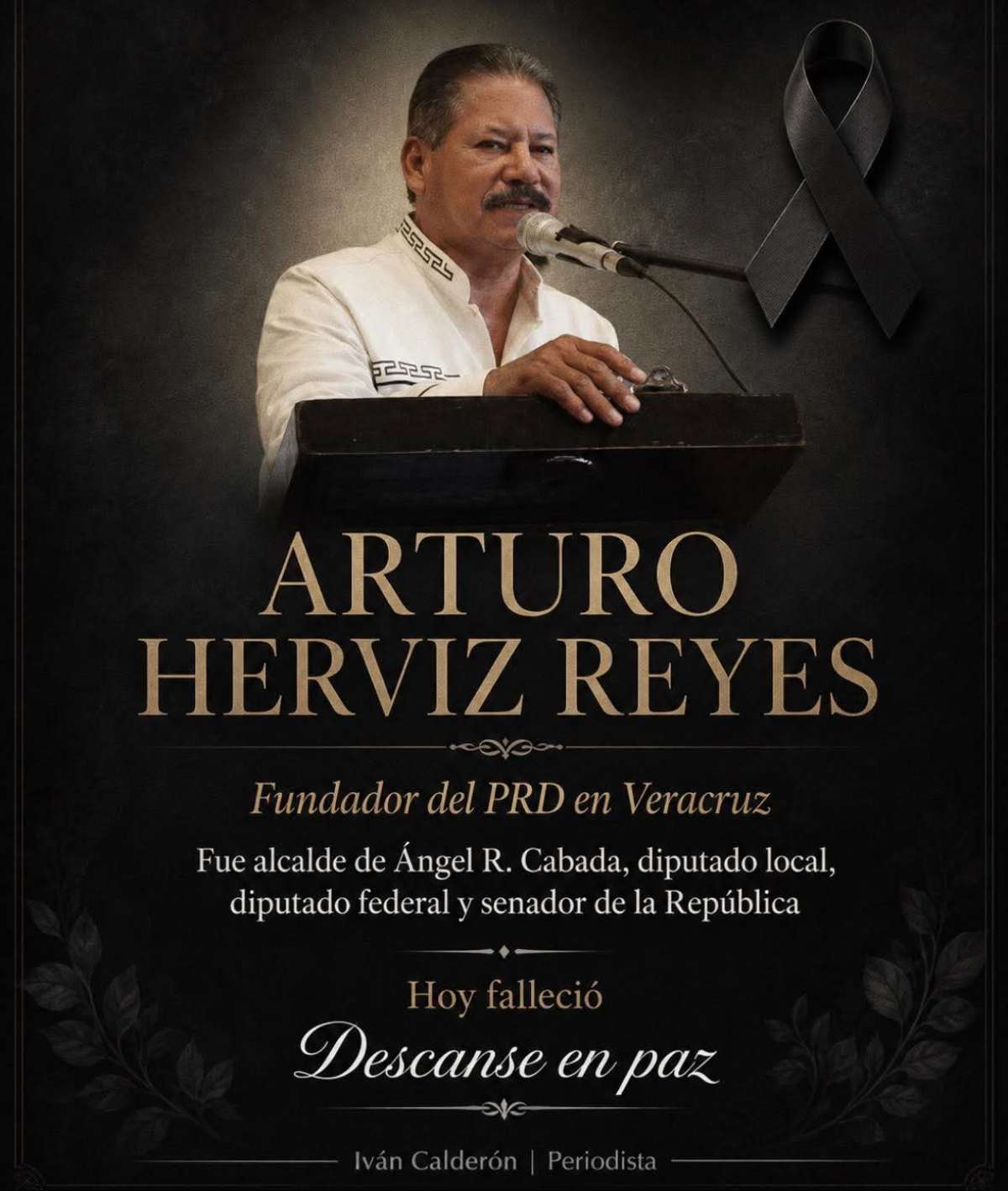 Fallece Arturo Herviz Reyes, fundador y dirigente estatal del PRD, figura histórica de l izquierda veracruzana