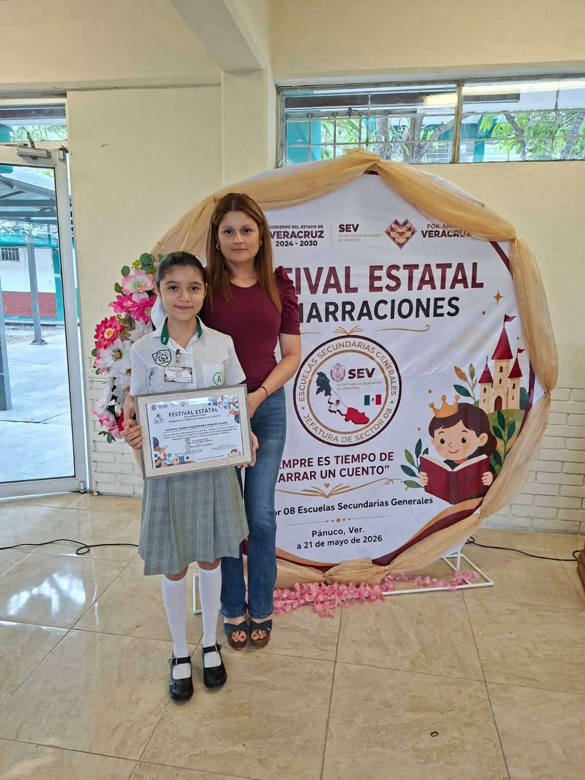 Dasha Nadezchda Robles Adame, 1er Lugar en Concurso de Narrativa, Siempre es Tiempo de Narrar un Cuento 2026