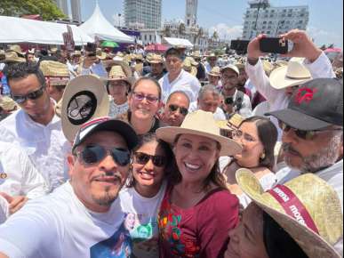 Claudia Sheinbaum da resultados con un gobierno honesto y mucho amor a la patria: Gómez Cazarín