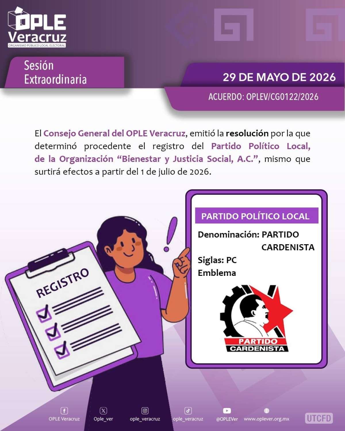 Se suman dos nuevos Partidos Políticos Locales a la herradura de la democracia en Veracruz