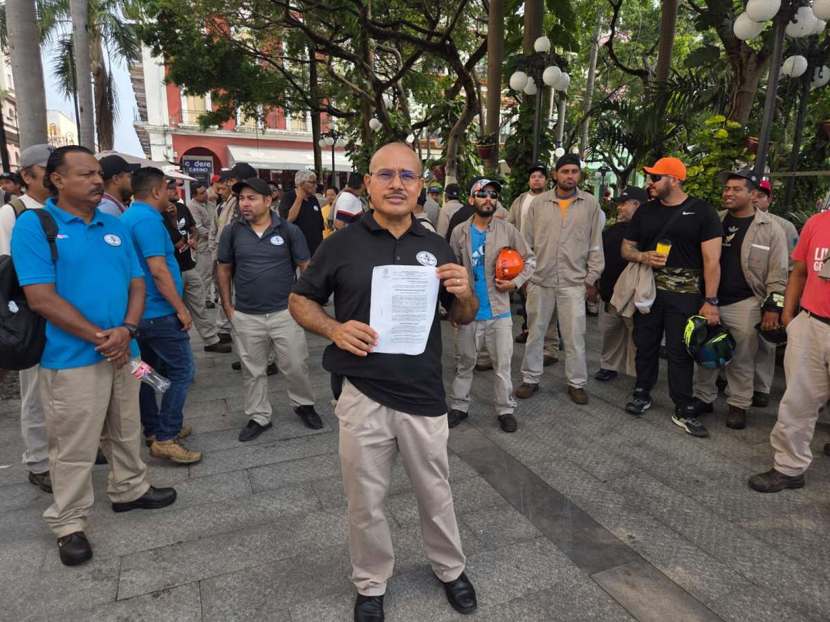 Sindicalizados estallan la huelga en la empresa CICE del puerto de Veracruz por violaciones contractuales y derechos laborales